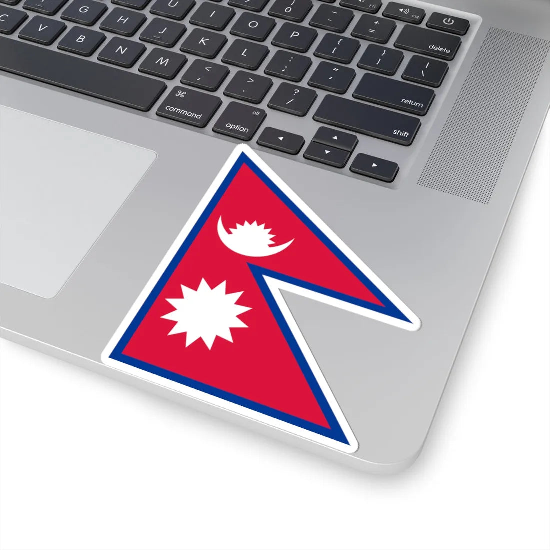 Flag of Nepal (Nepal) STICKER Vinyl Kiss-Cut Decal - The Sticker Space