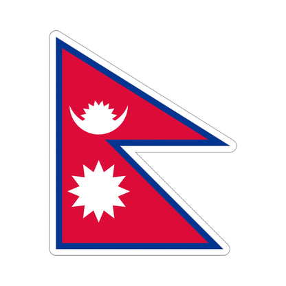 Flag of Nepal STICKER Vinyl Die-Cut Decal-4 Inch-The Sticker Space