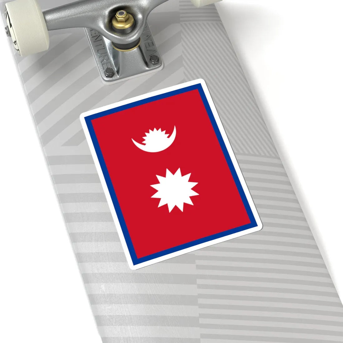 Flag of Nepal vertical (Nepal) STICKER Vinyl Kiss-Cut Decal - The Sticker Space