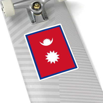Flag of Nepal vertical (Nepal) STICKER Vinyl Kiss-Cut Decal - The Sticker Space