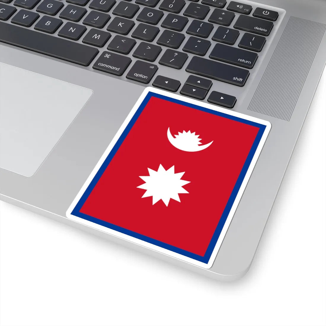 Flag of Nepal vertical (Nepal) STICKER Vinyl Kiss-Cut Decal - The Sticker Space