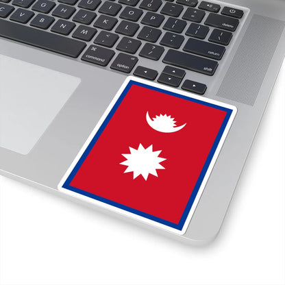 Flag of Nepal vertical (Nepal) STICKER Vinyl Kiss-Cut Decal - The Sticker Space
