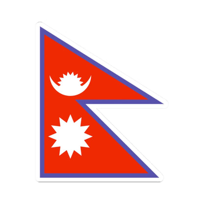 Flag of Nepal WFB 2000 (Nepal) STICKER Vinyl Kiss-Cut Decal 2 Inch White - The Sticker Space