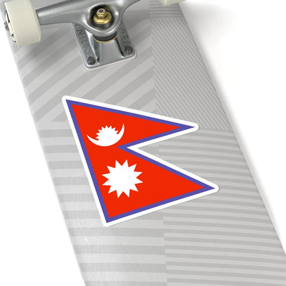 Flag of Nepal WFB 2000 (Nepal) STICKER Vinyl Kiss-Cut Decal - The Sticker Space