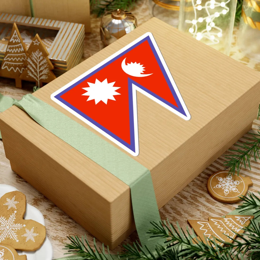 Flag of Nepal WFB 2000 (Nepal) STICKER Vinyl Kiss-Cut Decal - The Sticker Space