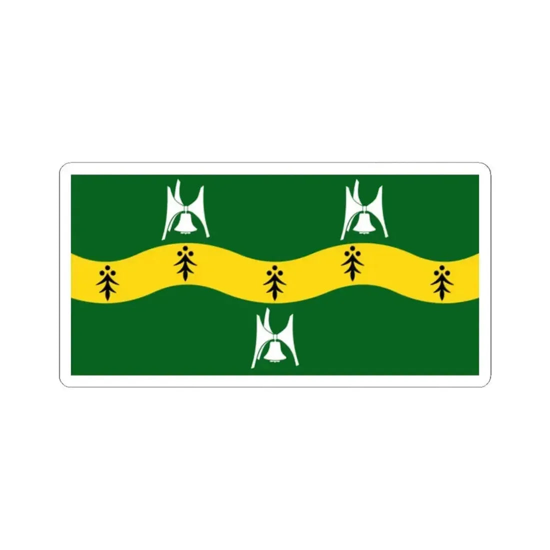 Flag of Nepean Ontario (Canada) STICKER Vinyl Kiss-Cut Decal 2 Inch White - The Sticker Space