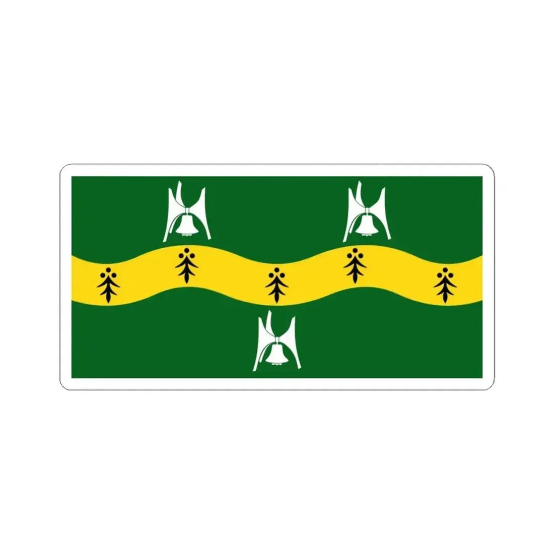 Flag of Nepean Ontario (Canada) STICKER Vinyl Kiss-Cut Decal 3 Inch White - The Sticker Space