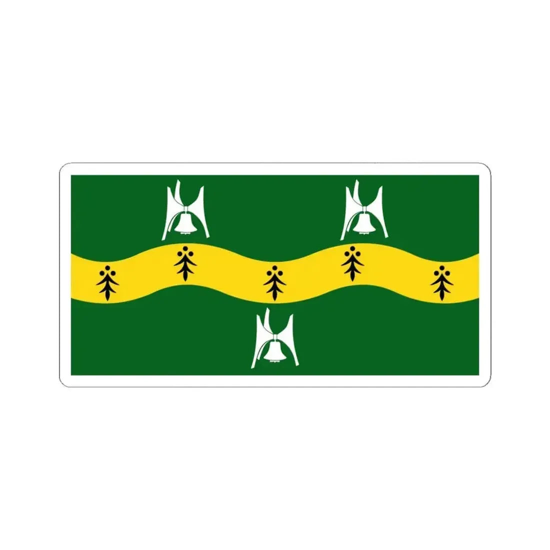 Flag of Nepean Ontario (Canada) STICKER Vinyl Kiss-Cut Decal 6 Inch White - The Sticker Space