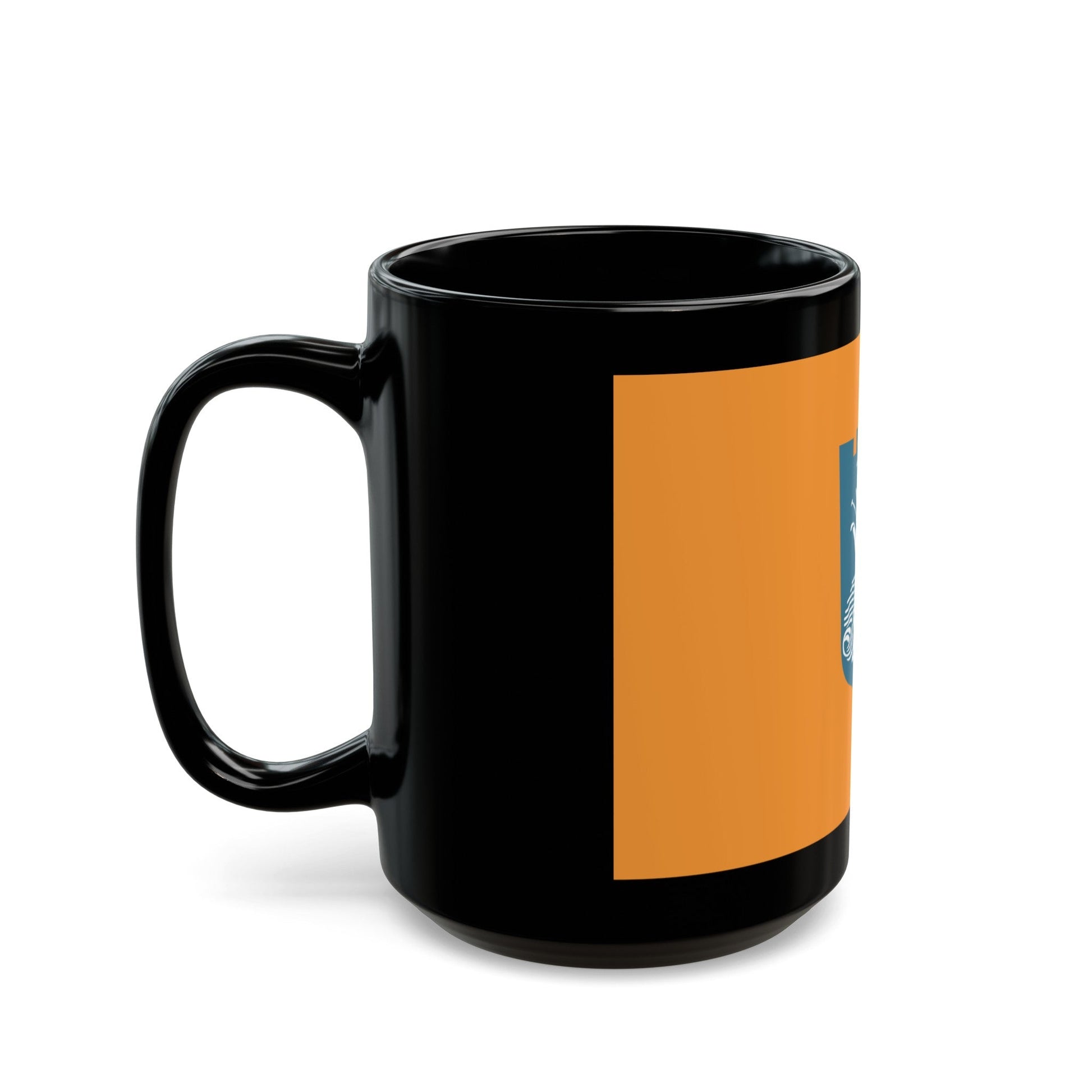 Flag of Netanya Israel - Black Coffee Mug-The Sticker Space