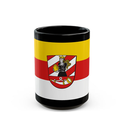 Flag of Neu Ulm Germany - Black Coffee Mug-15oz-The Sticker Space