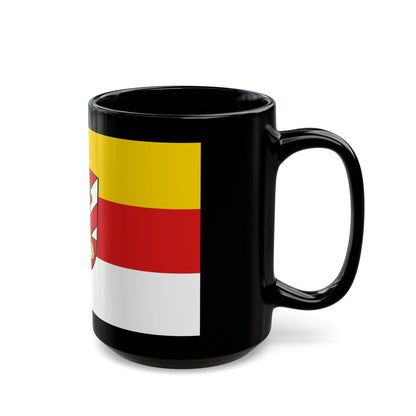 Flag of Neu Ulm Germany - Black Coffee Mug-The Sticker Space