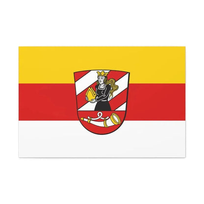 Flag of Neu Ulm Germany - Canvas Wall Art 36" x 24" 1.25" - The Sticker Space