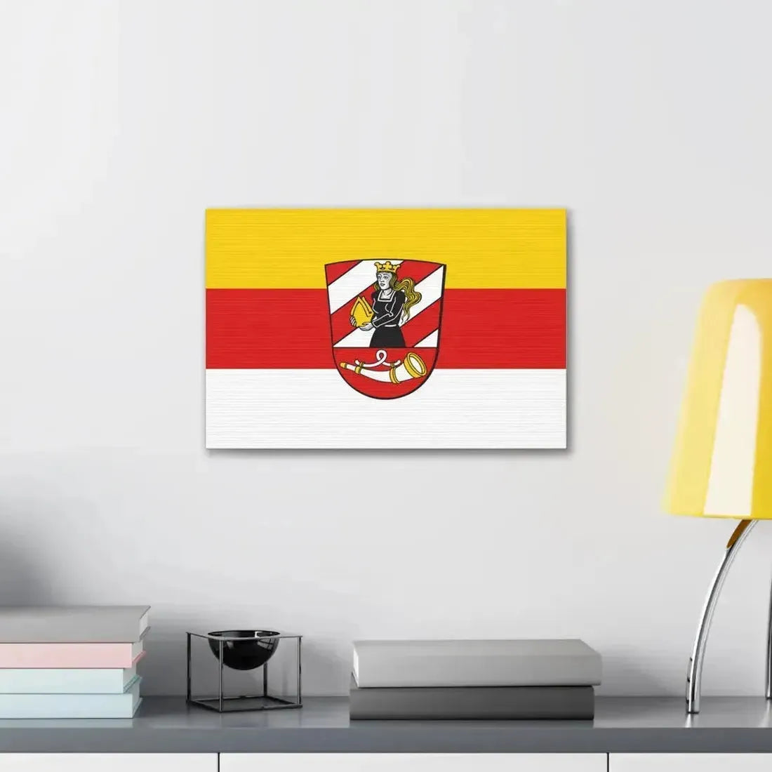 Flag of Neu Ulm Germany - Canvas Wall Art - The Sticker Space