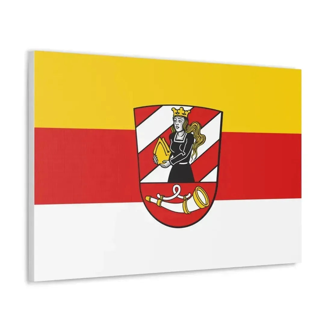 Flag of Neu Ulm Germany - Canvas Wall Art - The Sticker Space
