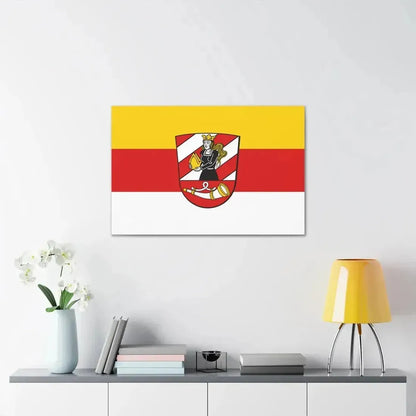Flag of Neu Ulm Germany - Canvas Wall Art - The Sticker Space