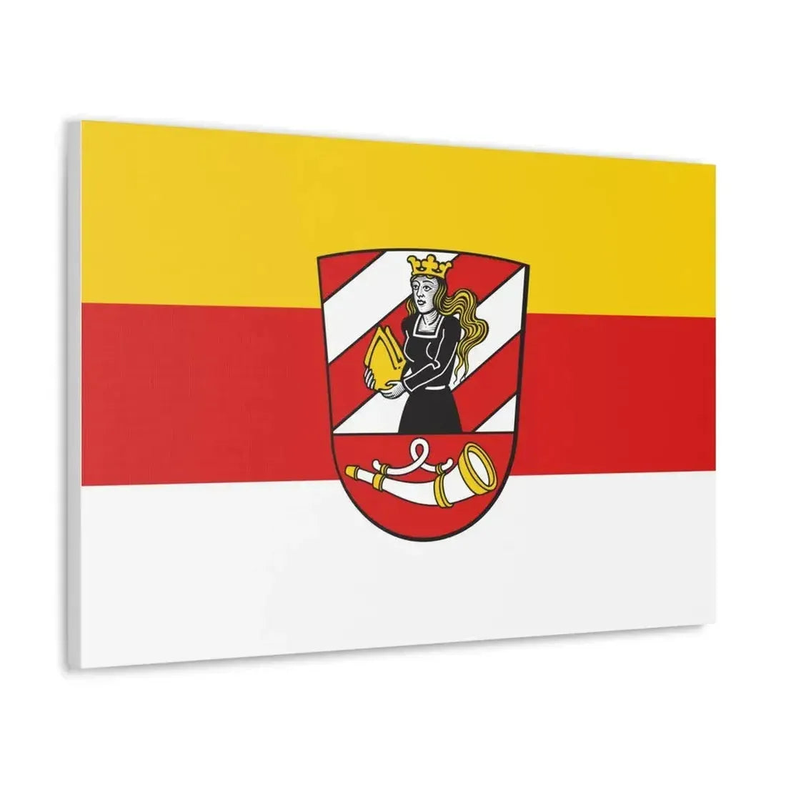 Flag of Neu Ulm Germany - Canvas Wall Art - The Sticker Space