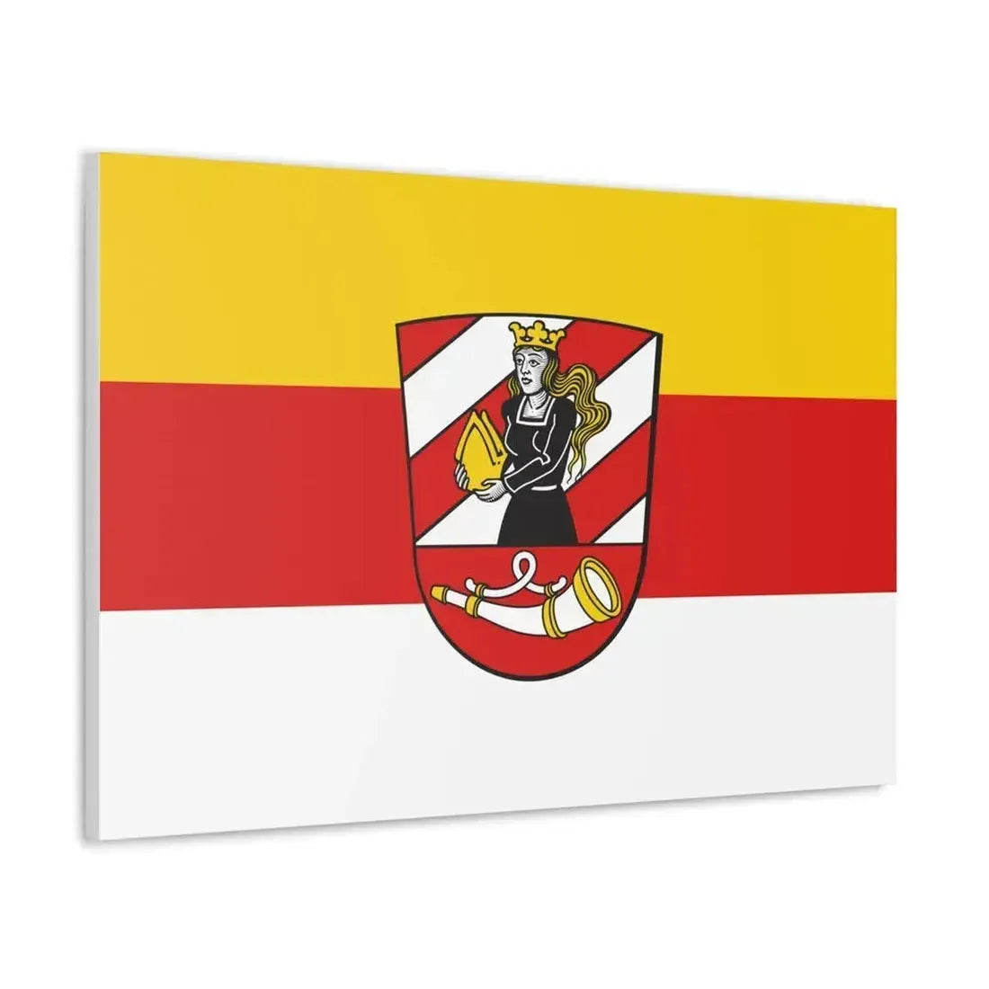 Flag of Neu Ulm Germany - Canvas Wall Art - The Sticker Space