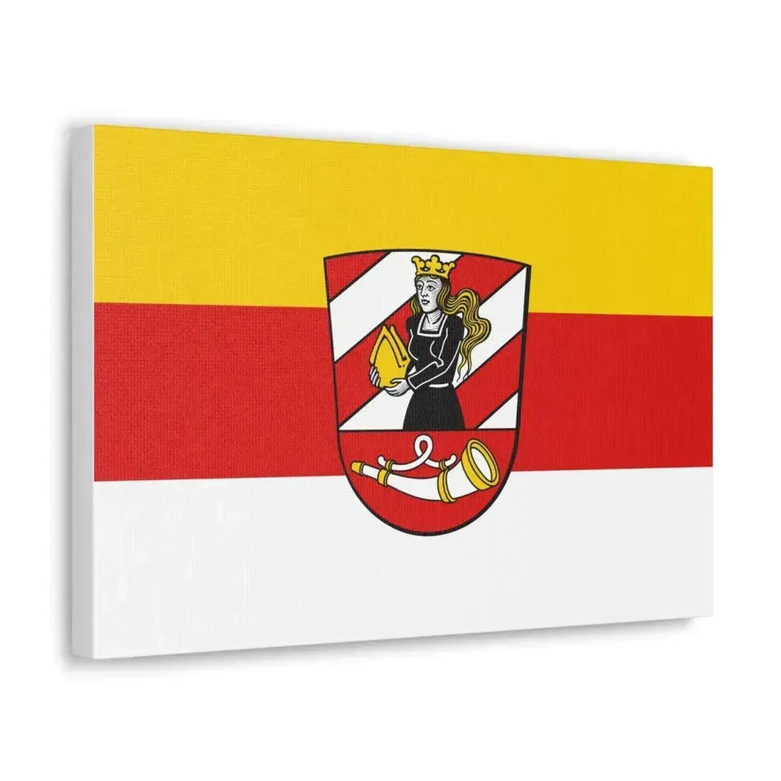 Flag of Neu Ulm Germany - Canvas Wall Art - The Sticker Space