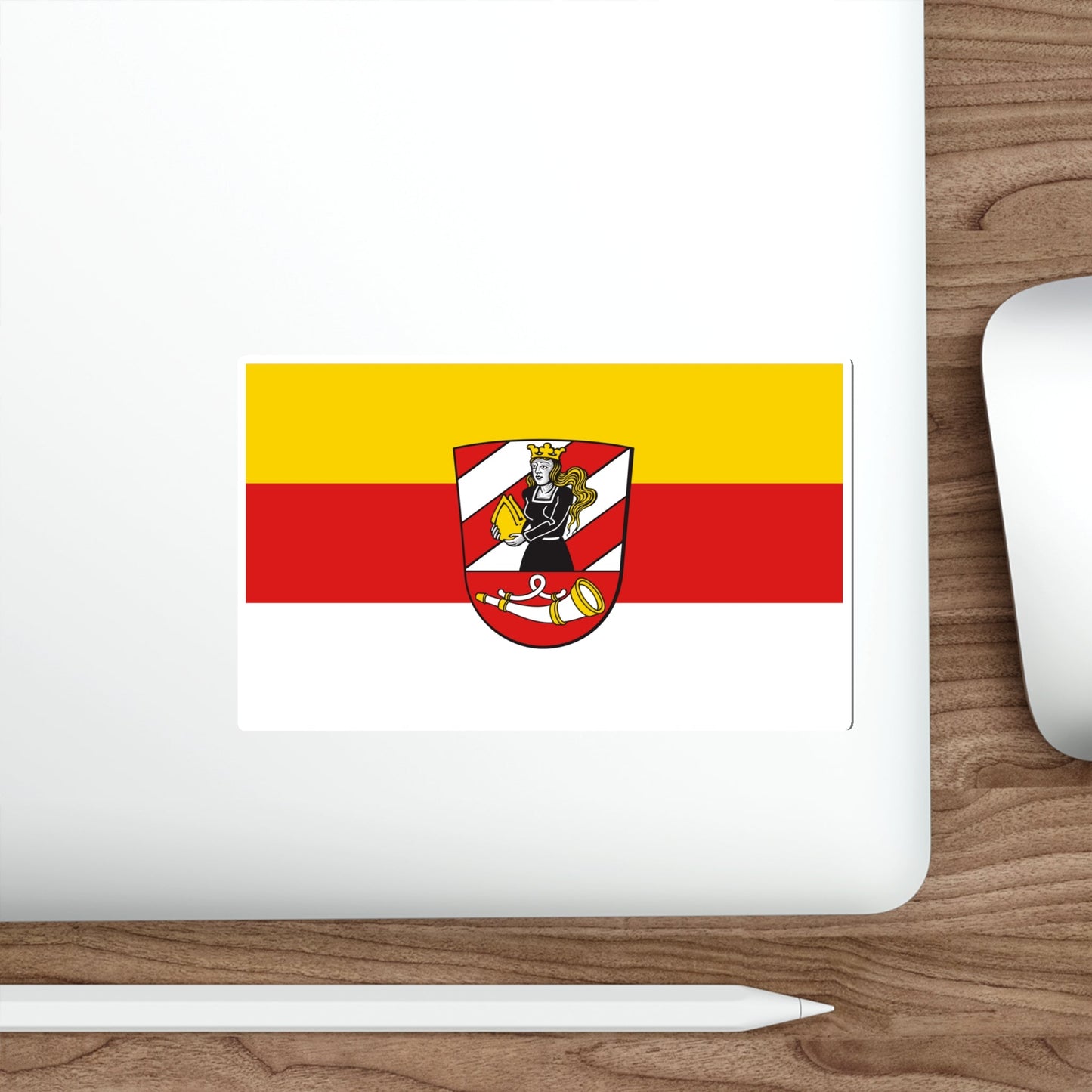 Flag of Neu Ulm Germany STICKER Vinyl Die-Cut Decal-The Sticker Space