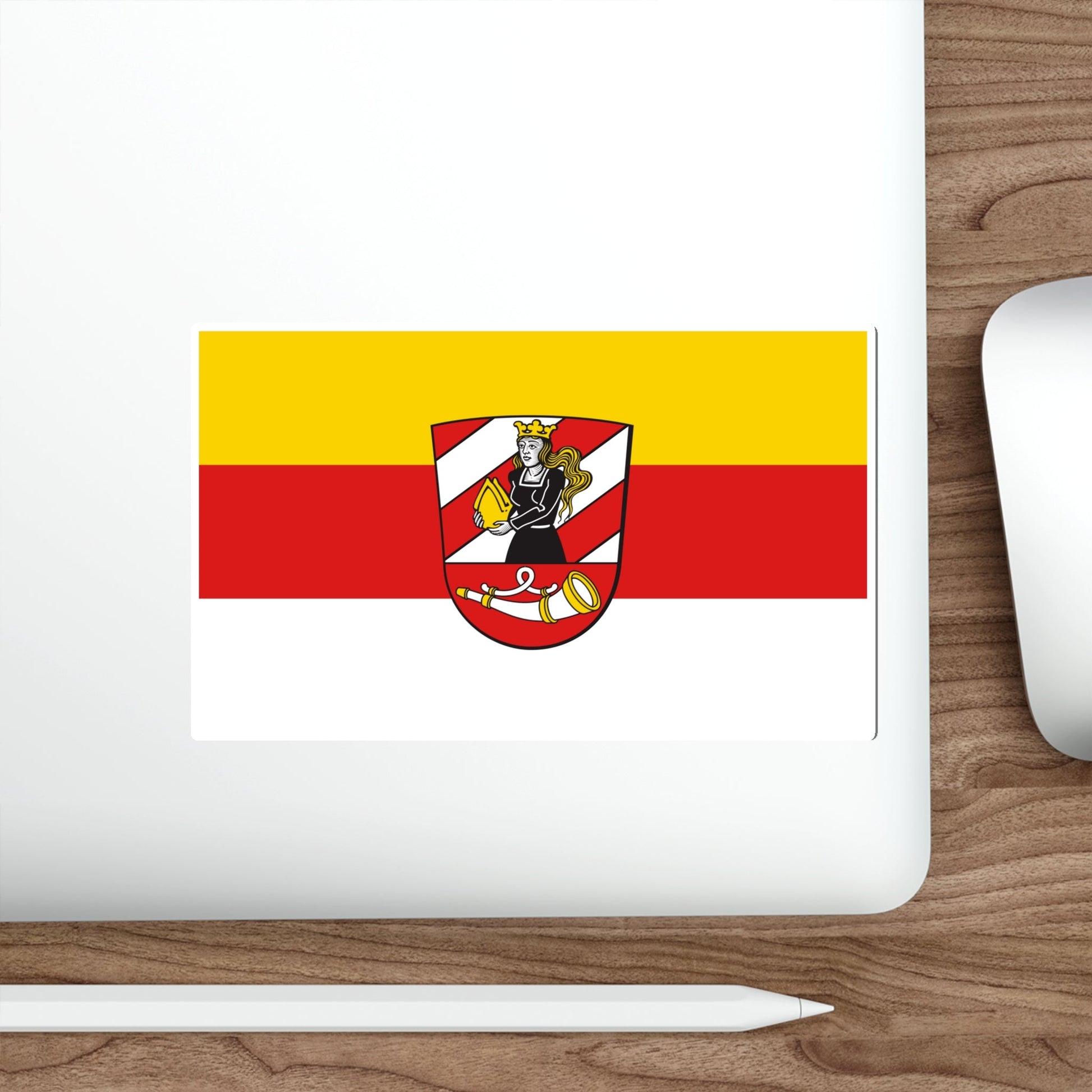 Flag of Neu Ulm Germany STICKER Vinyl Die-Cut Decal-The Sticker Space