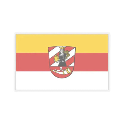 Flag of Neu Ulm Germany - STICKER Vinyl Kiss-Cut Decal 2 Inch Transparent - The Sticker Space