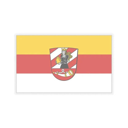 Flag of Neu Ulm Germany - STICKER Vinyl Kiss-Cut Decal 6 Inch Transparent - The Sticker Space