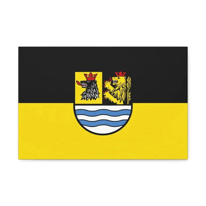 Flag of Neuburg Schrobenhausen Germany - Canvas Wall Art 18″ x 12″ 1.25" - The Sticker Space