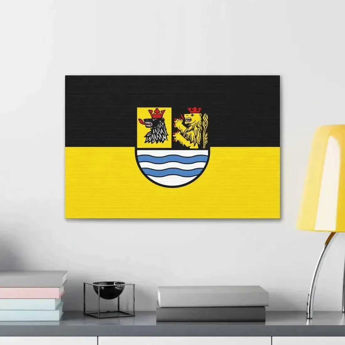Flag of Neuburg Schrobenhausen Germany - Canvas Wall Art - The Sticker Space