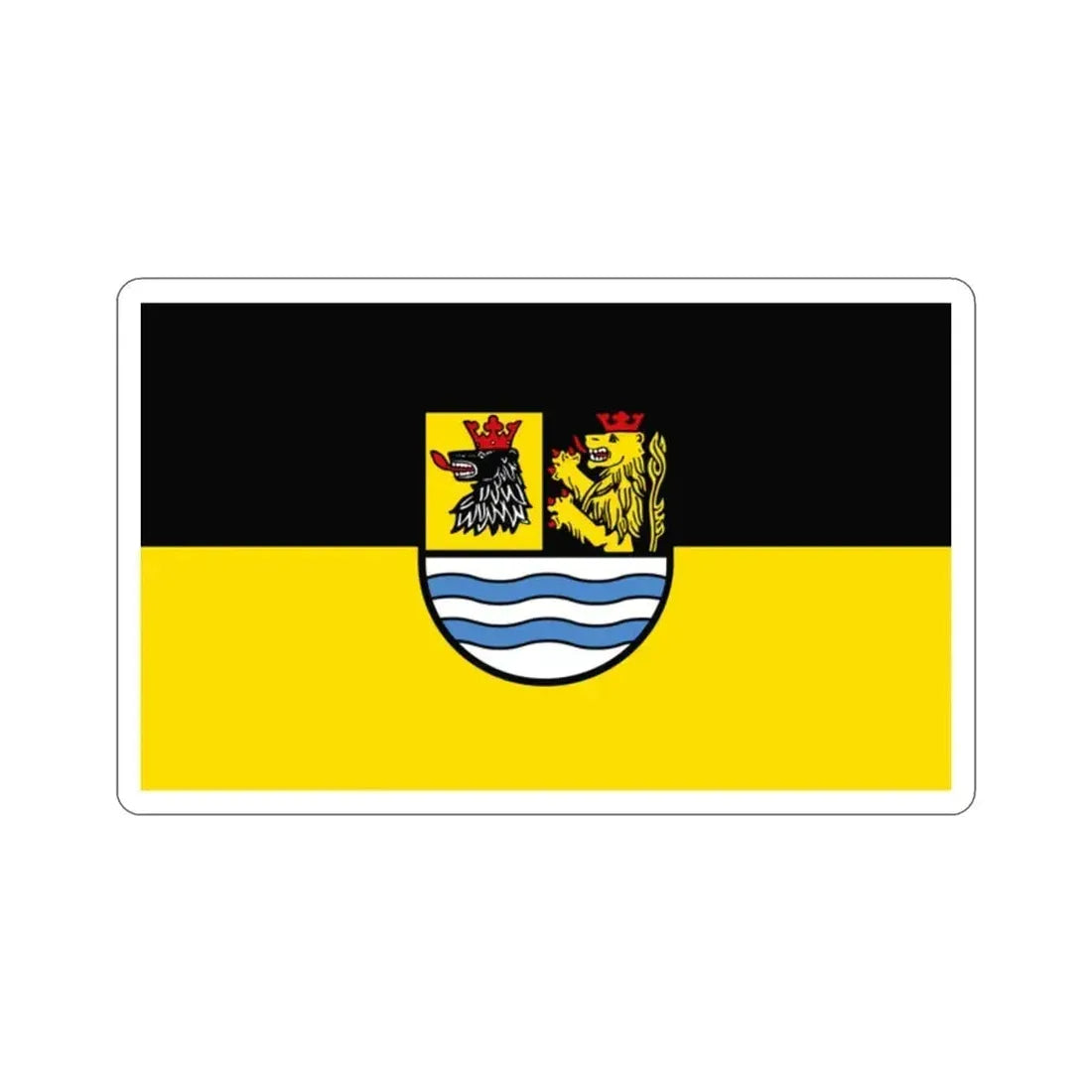 Flag of Neuburg Schrobenhausen Germany STICKER Vinyl Die-Cut Decal 2 Inch - The Sticker Space