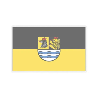 Flag of Neuburg Schrobenhausen Germany - STICKER Vinyl Kiss-Cut Decal 6 Inch Transparent - The Sticker Space