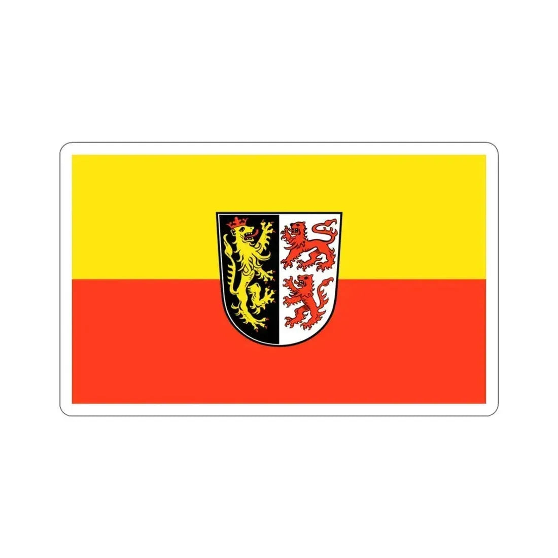 Flag of Neumarkt in der Oberpfalz Germany STICKER Vinyl Die-Cut Decal 3 Inch - The Sticker Space
