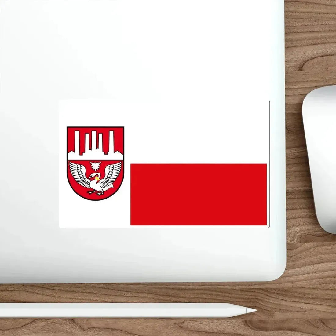 Flag of Neumünster Germany STICKER Vinyl Die-Cut Decal - The Sticker Space