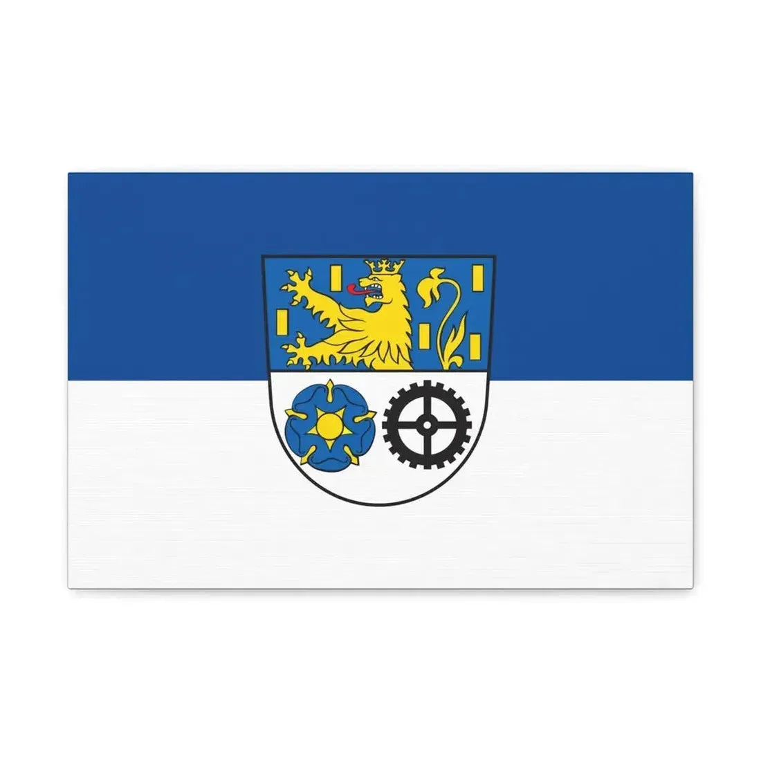 Flag of Neunkirchen Germany - Canvas Wall Art 18″ x 12″ 1.25" - The Sticker Space