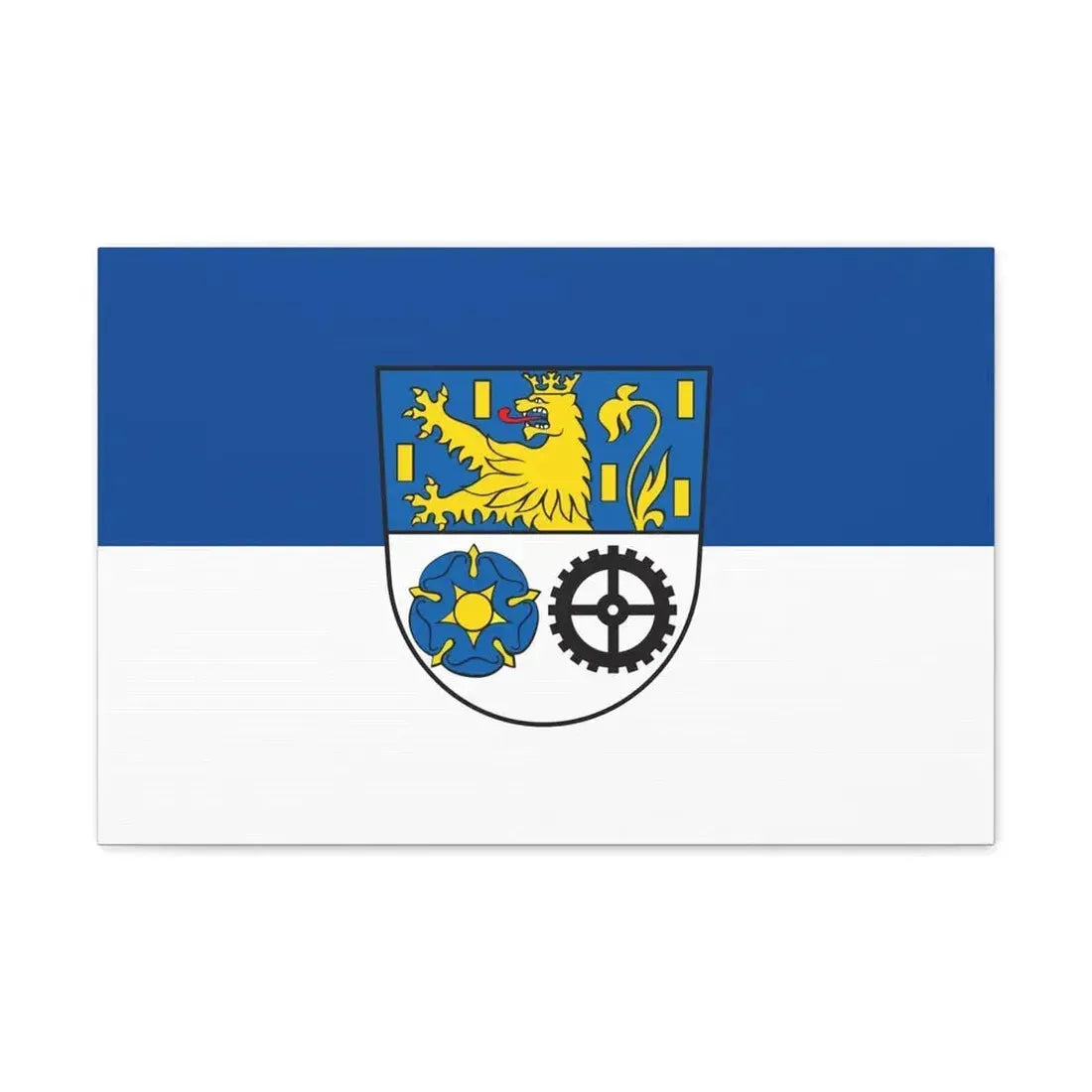Flag of Neunkirchen Germany - Canvas Wall Art 24″ x 16″ 1.25" - The Sticker Space