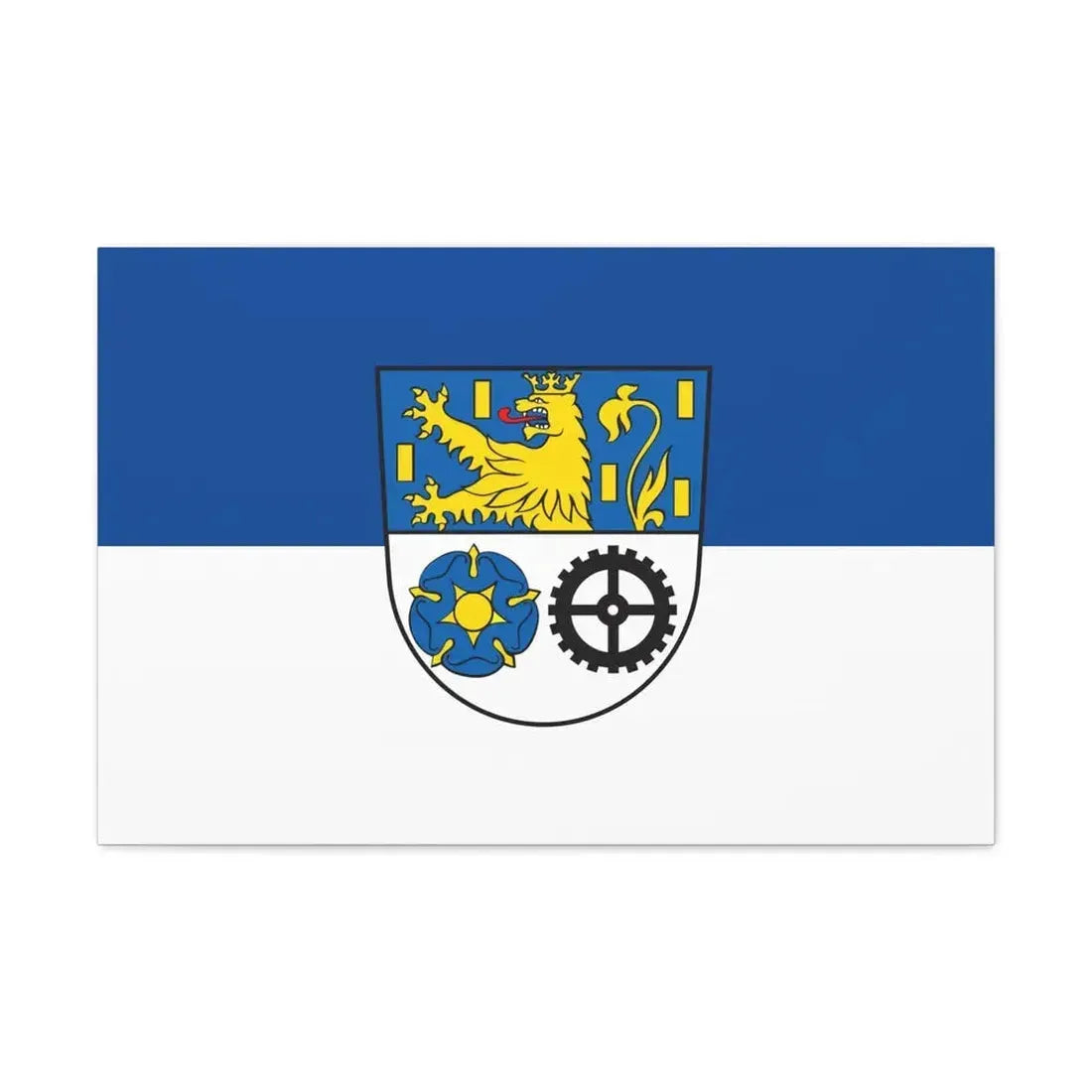 Flag of Neunkirchen Germany - Canvas Wall Art 30" x 20" 1.25" - The Sticker Space
