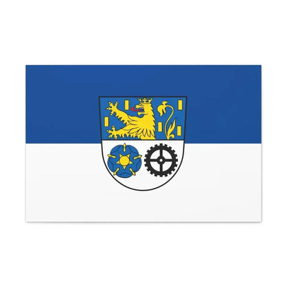 Flag of Neunkirchen Germany - Canvas Wall Art 30" x 20" 1.25" - The Sticker Space