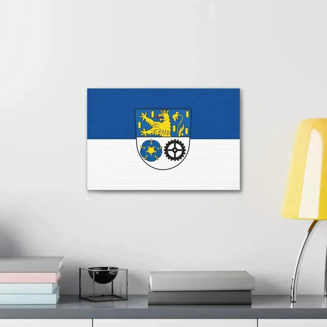 Flag of Neunkirchen Germany - Canvas Wall Art - The Sticker Space