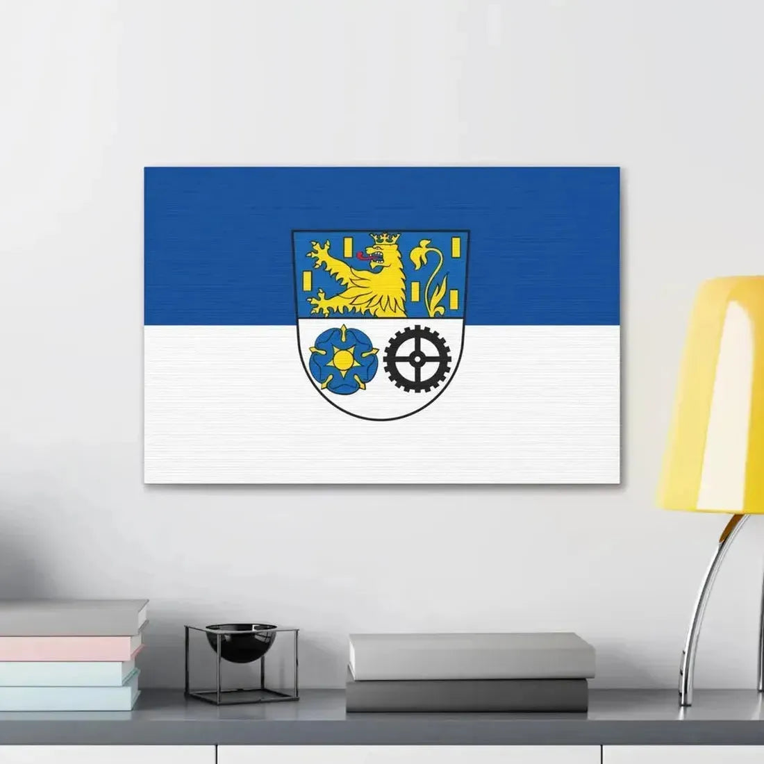 Flag of Neunkirchen Germany - Canvas Wall Art - The Sticker Space