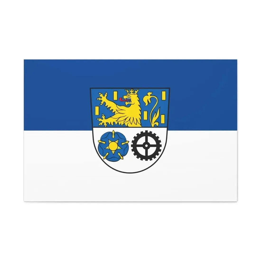 Flag of Neunkirchen Germany - Canvas Wall Art - The Sticker Space