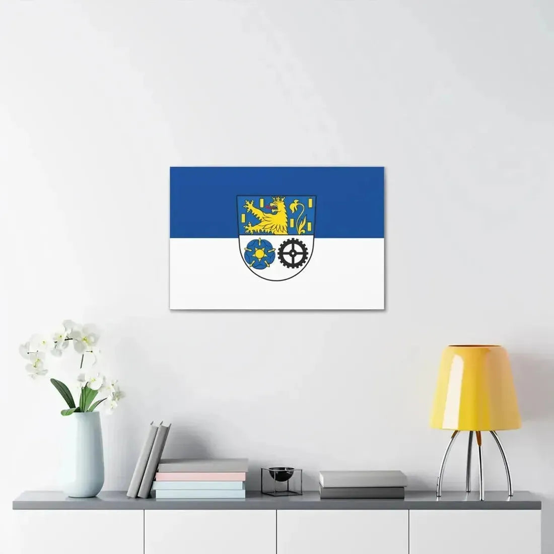 Flag of Neunkirchen Germany - Canvas Wall Art - The Sticker Space