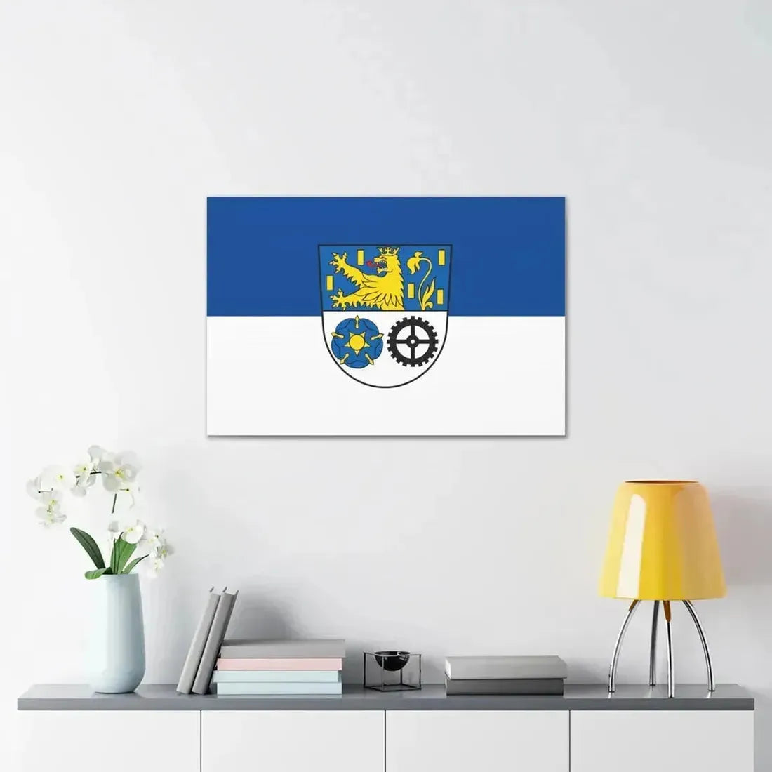 Flag of Neunkirchen Germany - Canvas Wall Art - The Sticker Space