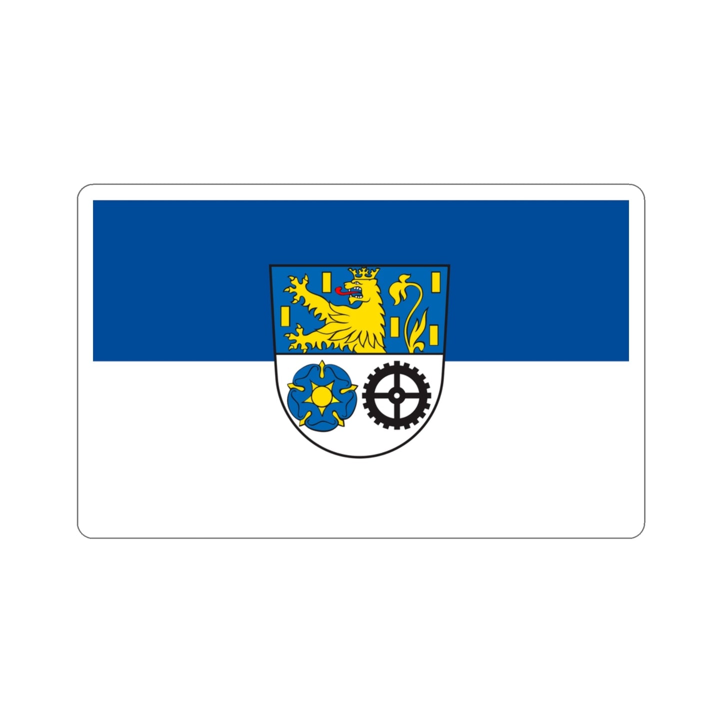 Flag of Neunkirchen Germany STICKER Vinyl Die-Cut Decal-3 Inch-The Sticker Space