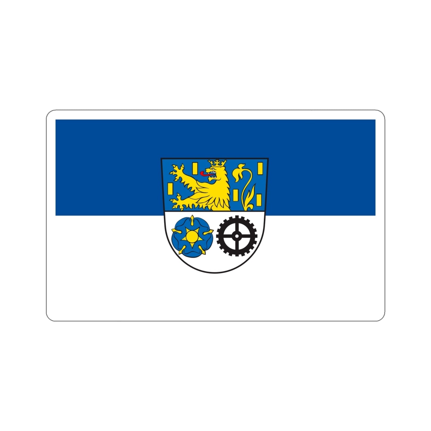 Flag of Neunkirchen Germany STICKER Vinyl Die-Cut Decal-4 Inch-The Sticker Space