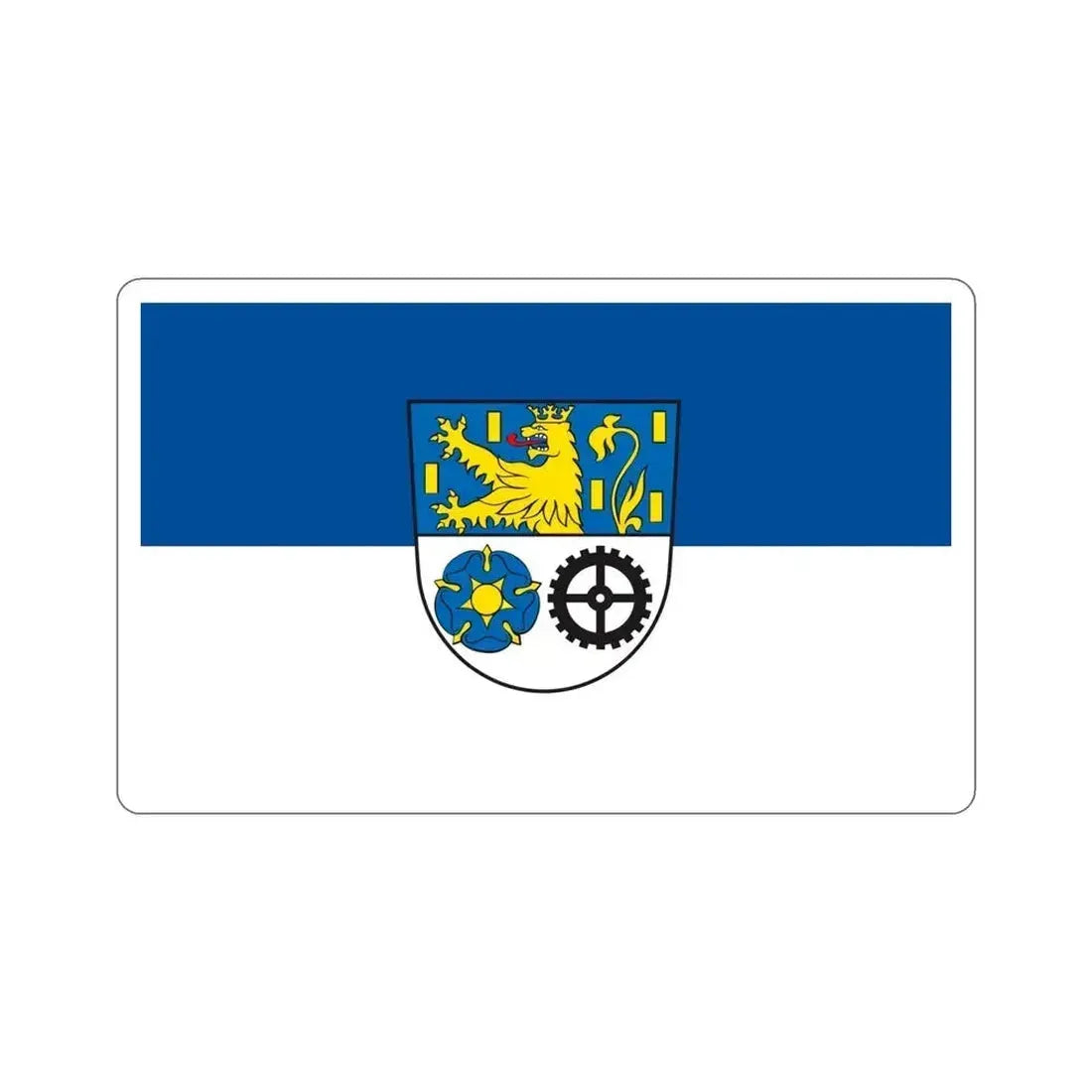 Flag of Neunkirchen Germany STICKER Vinyl Die-Cut Decal 5 Inch - The Sticker Space