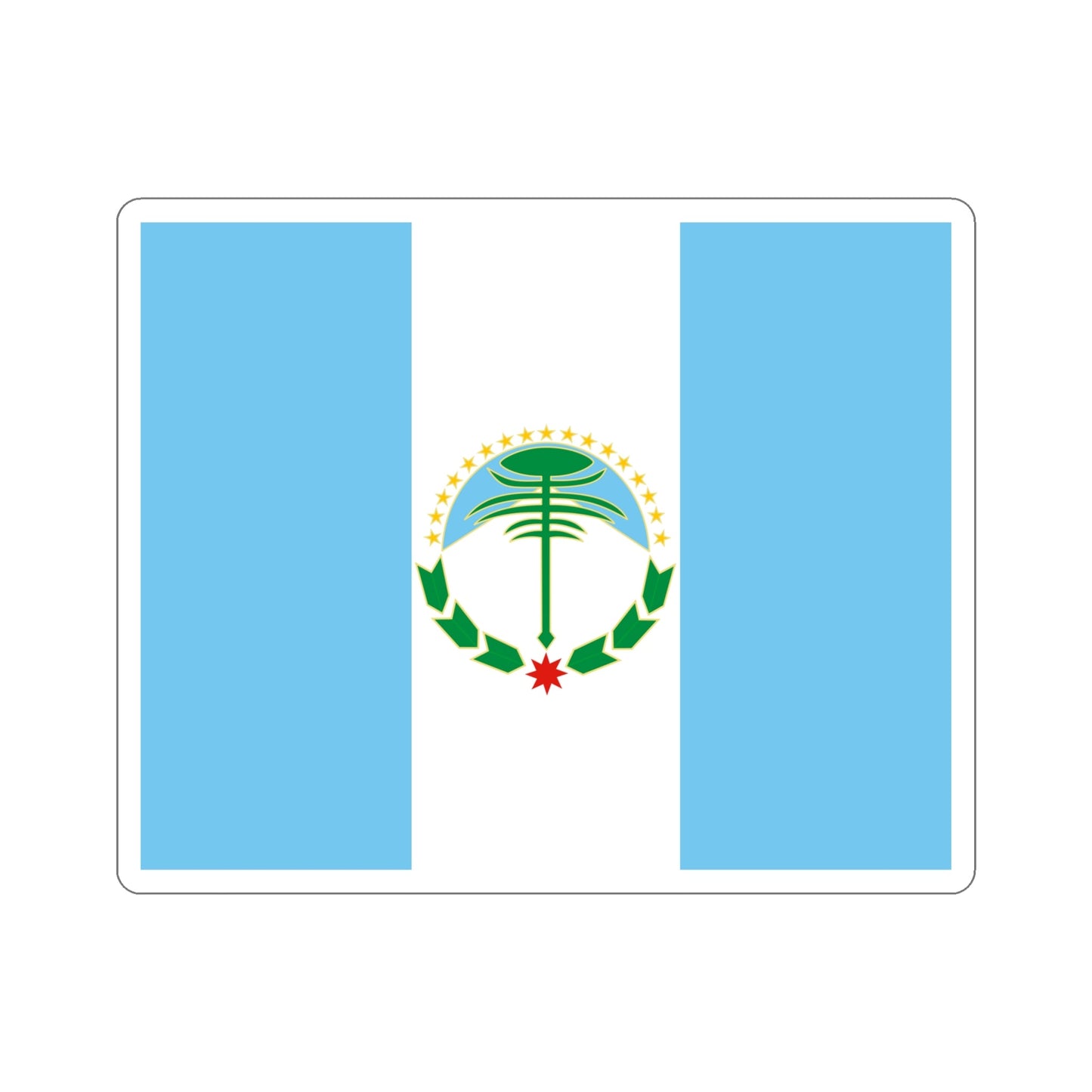 Flag of Neuquén Province Argentina STICKER Vinyl Die-Cut Decal-6 Inch-The Sticker Space