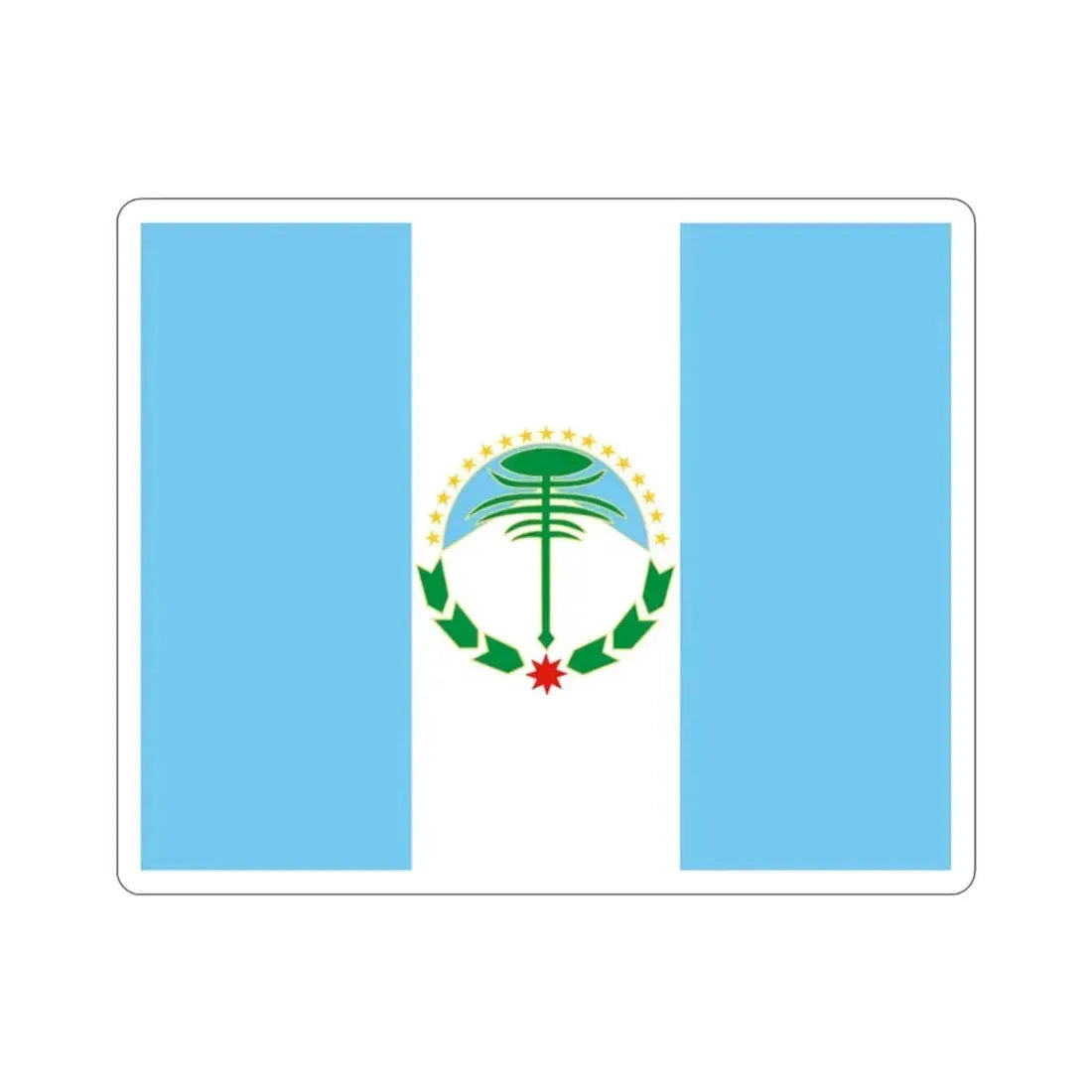 Flag of Neuquén Province Argentina STICKER Vinyl Die-Cut Decal 2 Inch - The Sticker Space