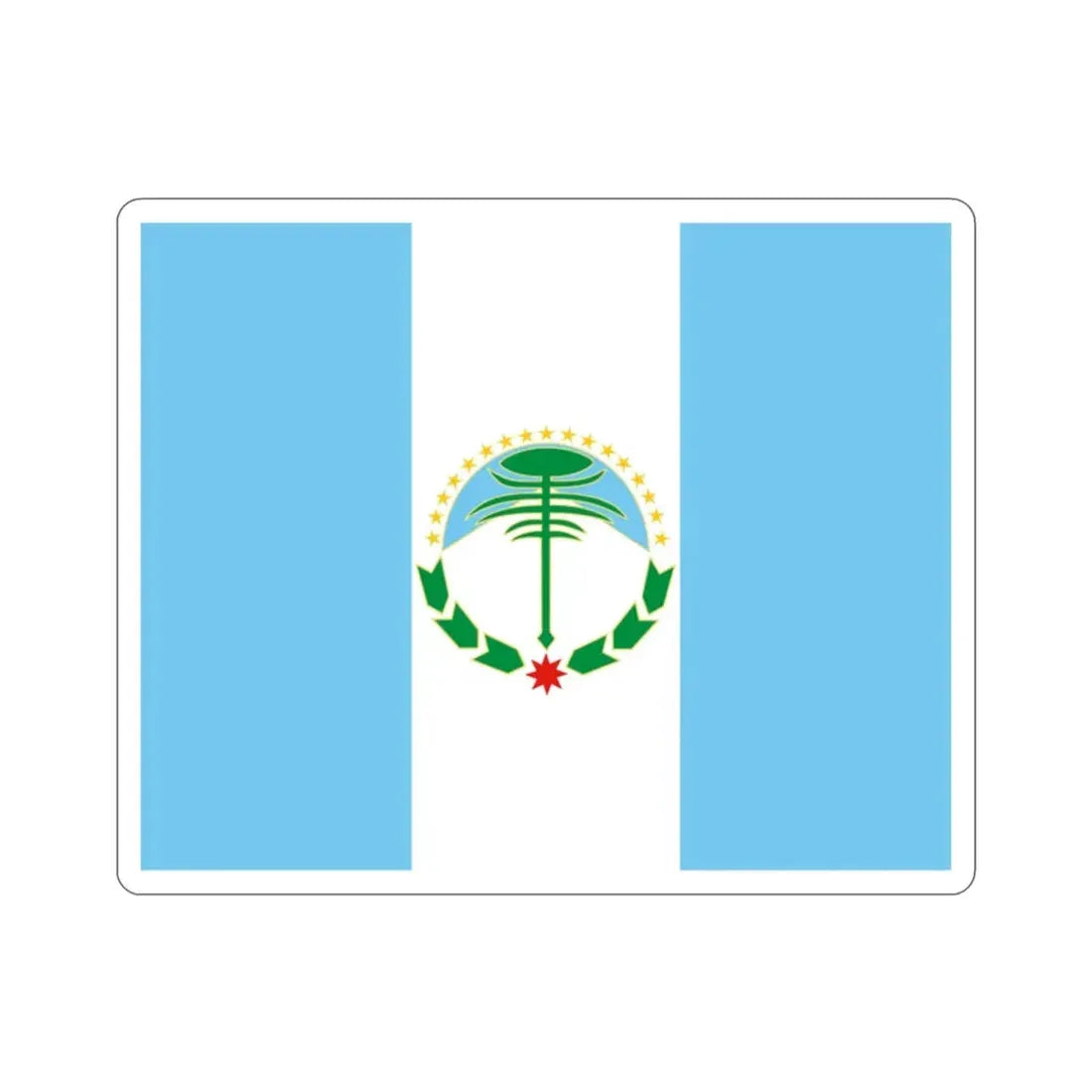 Flag of Neuquén Province Argentina STICKER Vinyl Die-Cut Decal 2 Inch - The Sticker Space