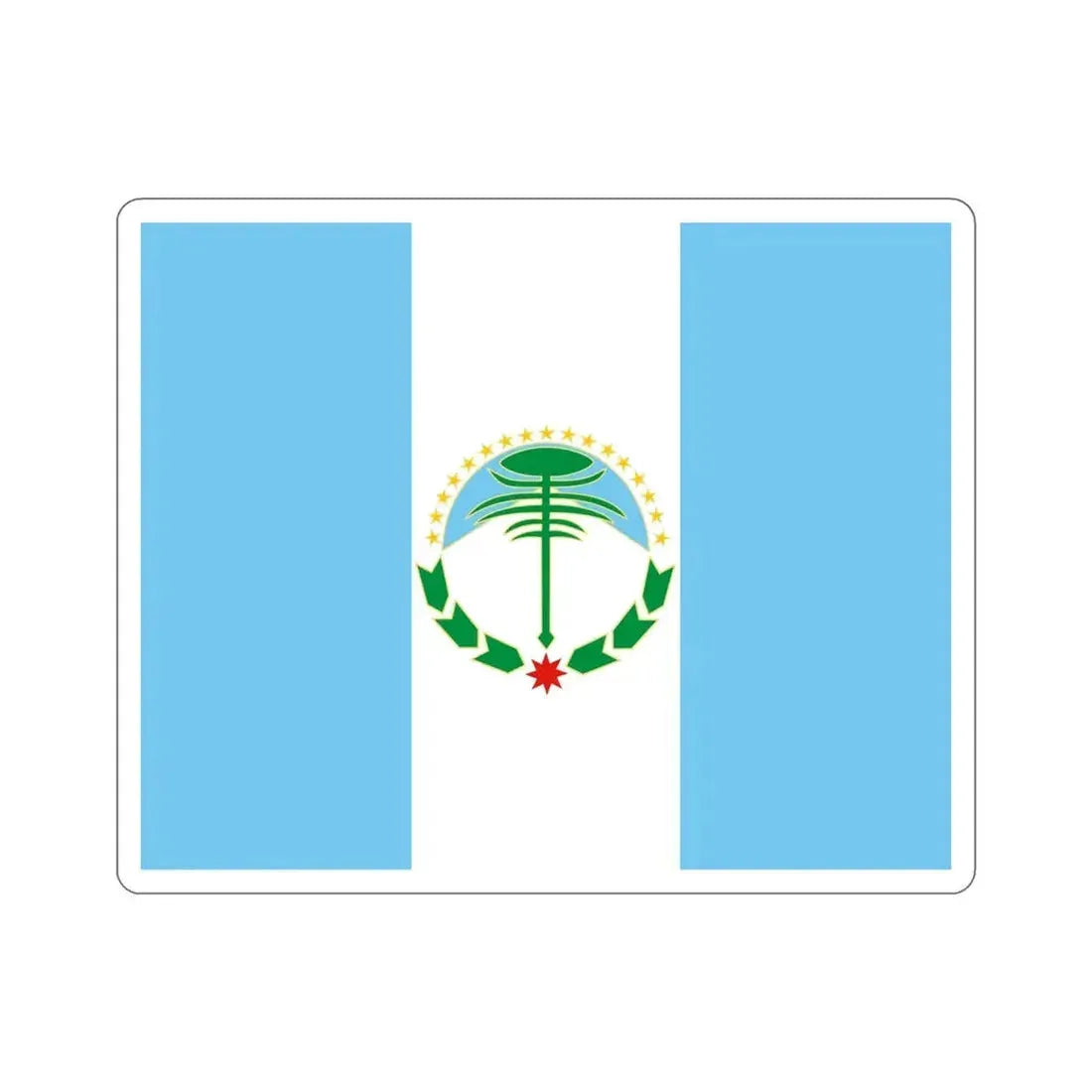 Flag of Neuquén Province Argentina STICKER Vinyl Die-Cut Decal 5 Inch - The Sticker Space