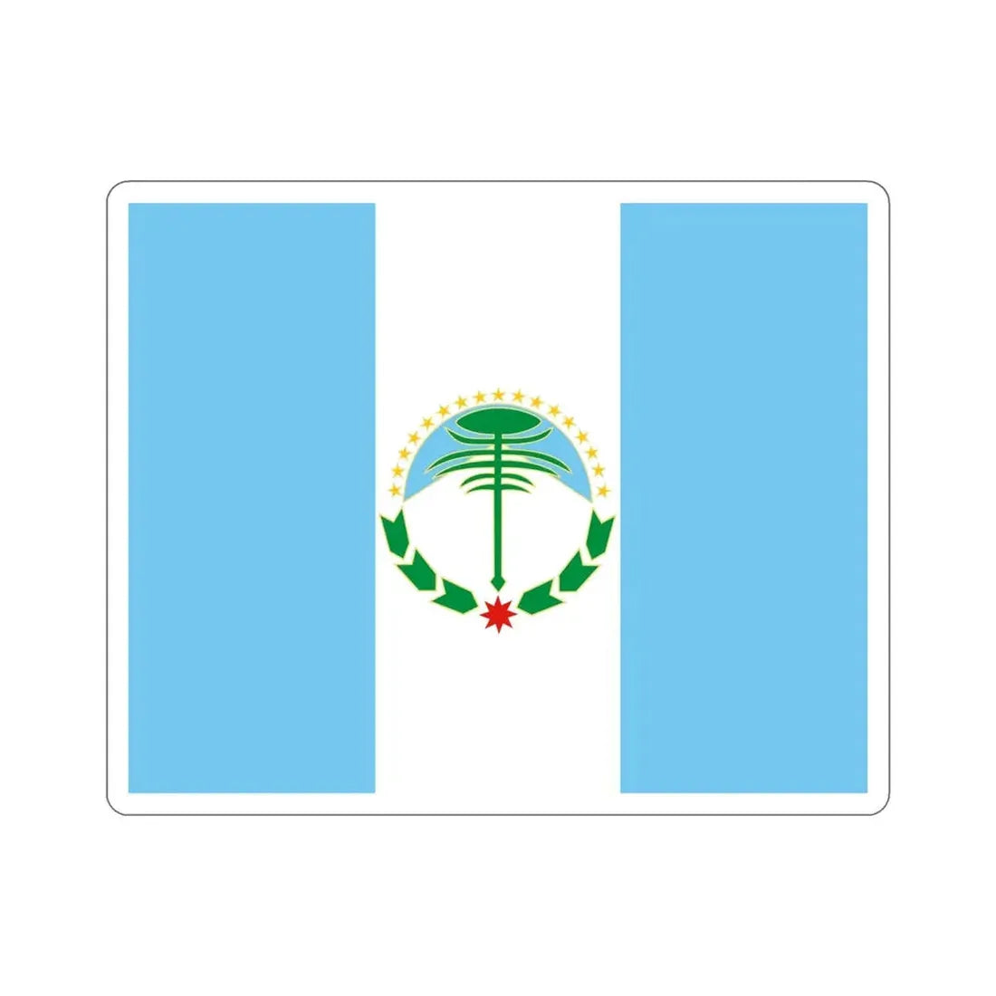 Flag of Neuquén Province Argentina STICKER Vinyl Die-Cut Decal 5 Inch - The Sticker Space