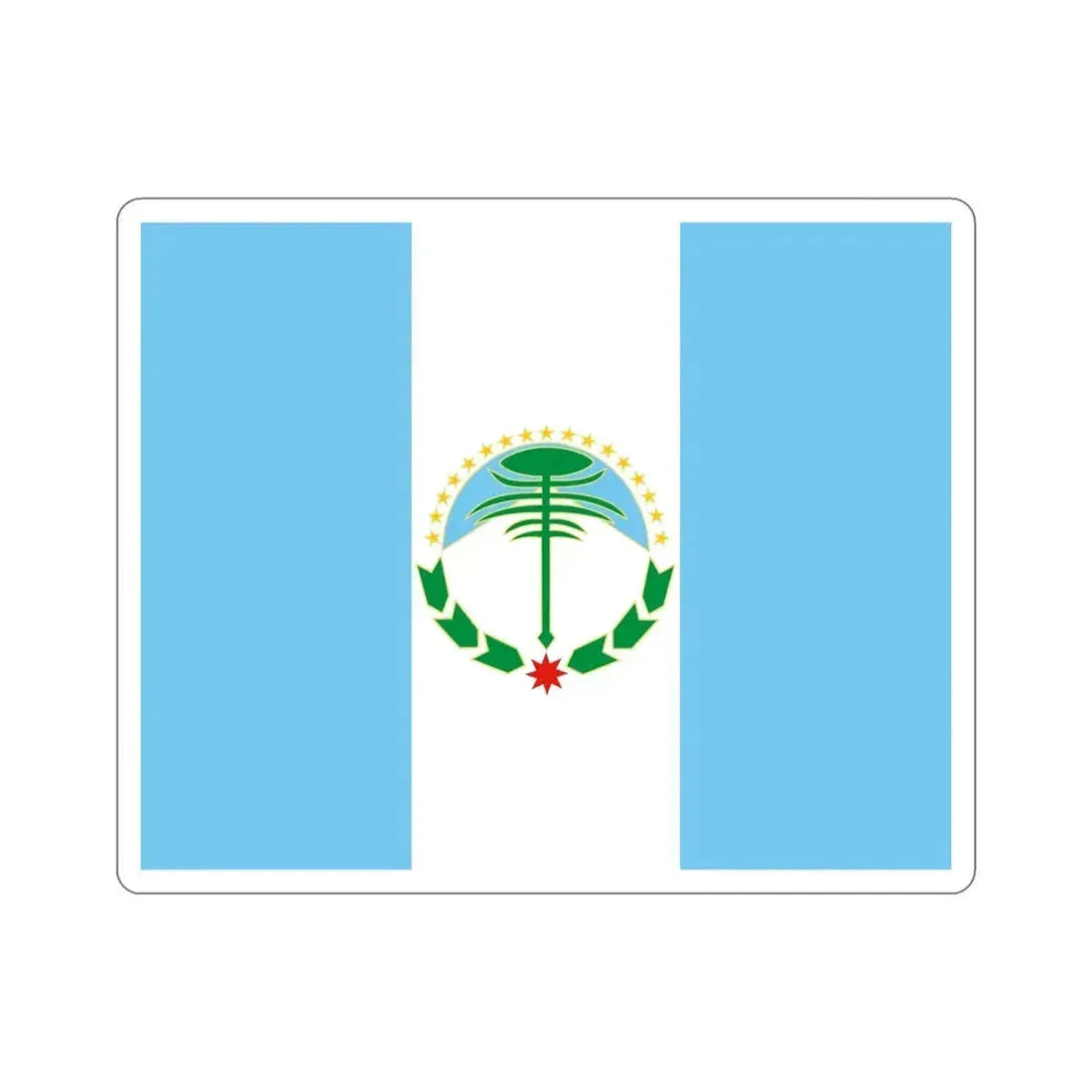 Flag of Neuquén Province Argentina STICKER Vinyl Die-Cut Decal 6 Inch - The Sticker Space